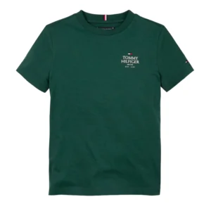 Tommy Hilfiger logo t-shirt ornamental green KB0KB09277