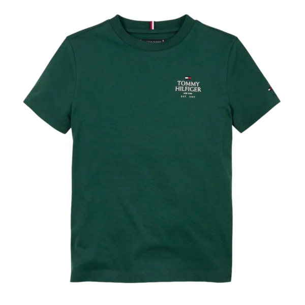 Tommy Hilfiger logo t-shirt ornamental green KB0KB09277