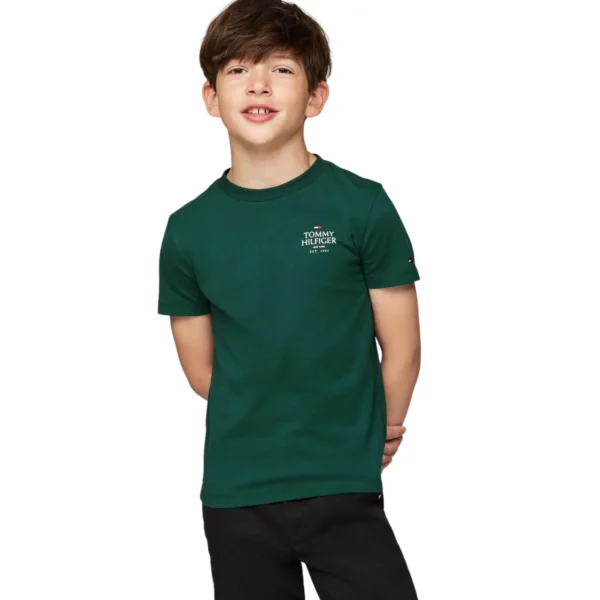 Tommy Hilfiger logo t-shirt ornamental green KB0KB09277